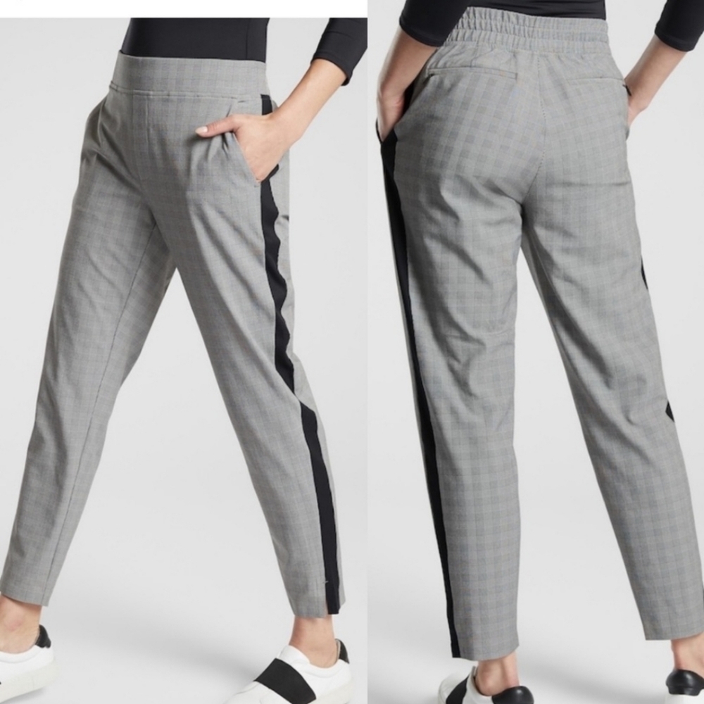 Athleta Brooklyn Plaid Ankle Pant Size 0